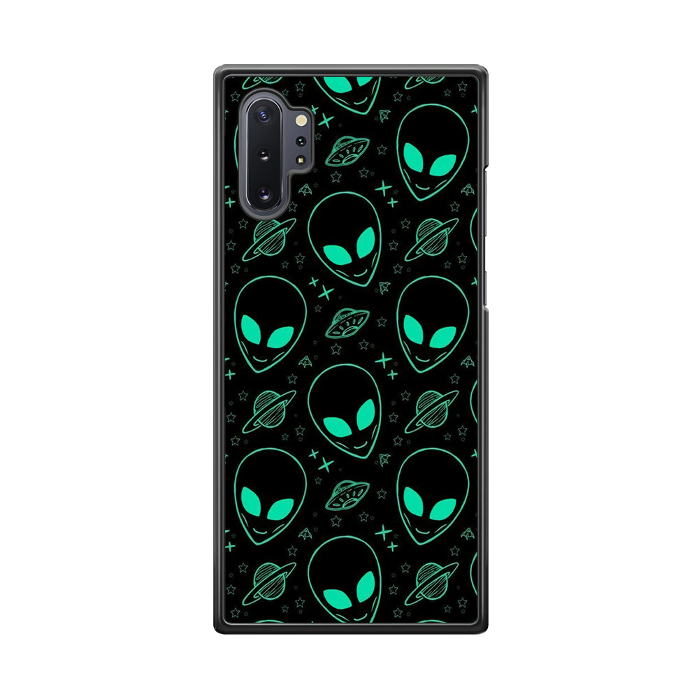 Alien Green Doodle Samsung Galaxy Note 10 Plus Case