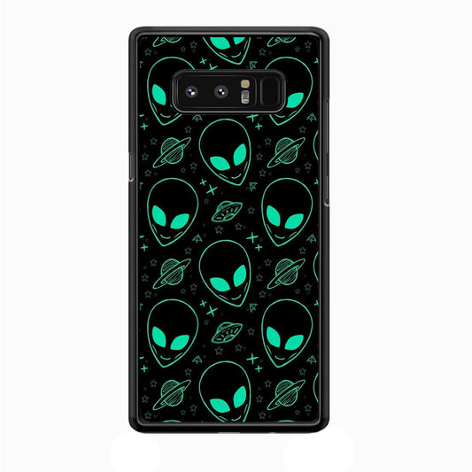 Alien Green Doodle Samsung Galaxy Note 8 Case