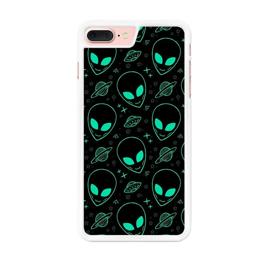 Alien Green Doodle iPhone 8 Plus Case