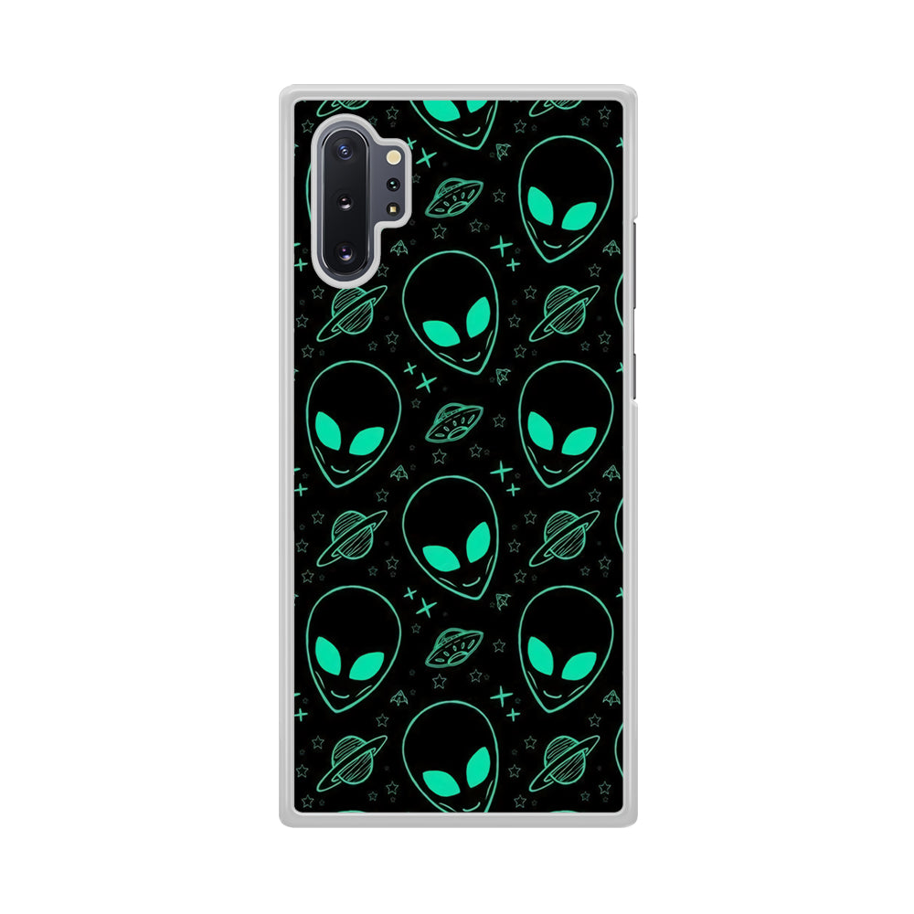 Alien Green Doodle Samsung Galaxy Note 10 Plus Case