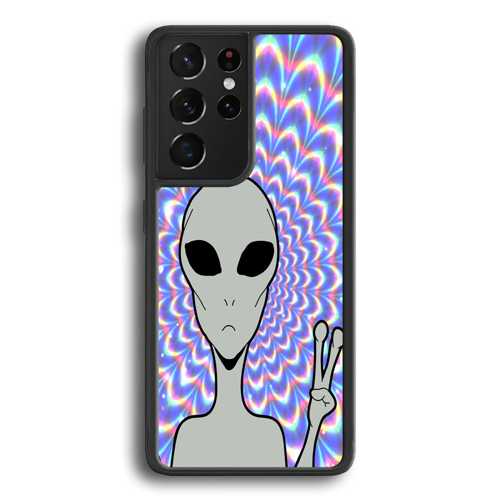 Alien Selfie Style Samsung Galaxy S21 Ultra Case