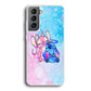 Angel and Stitch Aesthetic Marble Samsung Galaxy S21 Plus Case