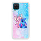 Angel and Stitch Aesthetic Marble Samsung Galaxy A12 Case