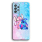 Angel and Stitch Aesthetic Marble Samsung Galaxy A72 Case