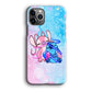 Angel and Stitch Aesthetic Marble iPhone 12 Pro Case