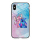 Angel and Stitch Aesthetic Marble iPhone XS Case