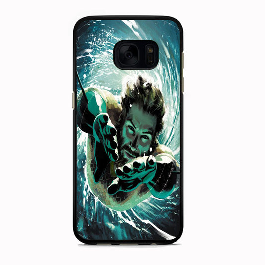 Aquaman Swimmingn In The Sea Samsung Galaxy S7 Edge Case