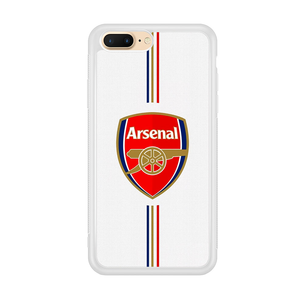 Arsenal FC Stripe iPhone 8 Plus Case