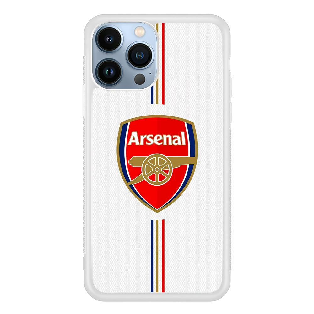 Arsenal FC Stripe iPhone 13 Pro Max Case
