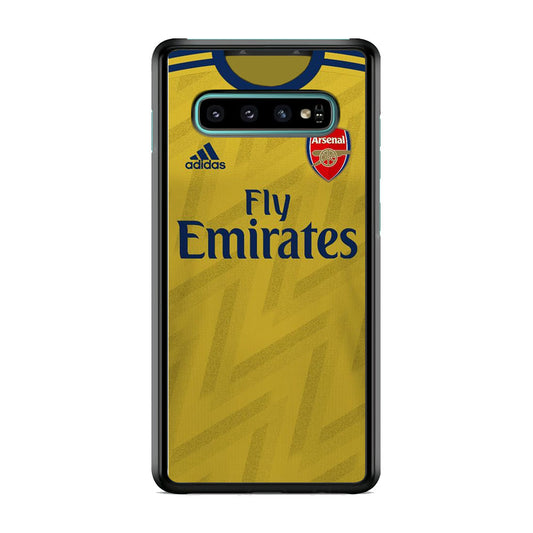 Arsenal Away Jersey Yellow Samsung Galaxy S10 Plus Case