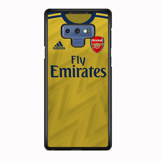 Arsenal Away Jersey Yellow Samsung Galaxy Note 9 Case