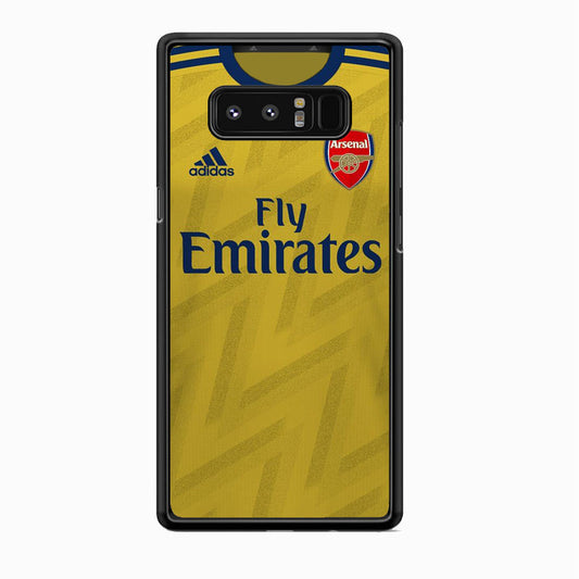 Arsenal Away Jersey Yellow Samsung Galaxy Note 8 Case