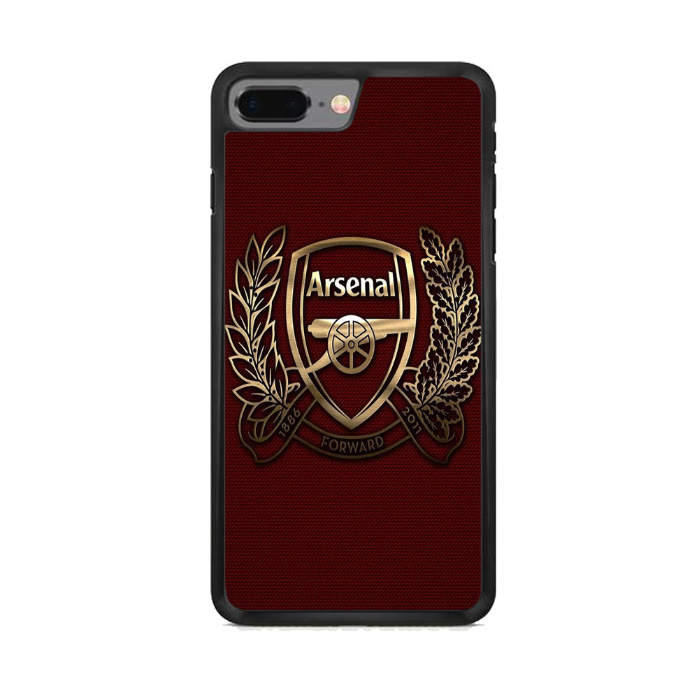 Arsenal Maroon Gold Logo Team iPhone 8 Plus Case