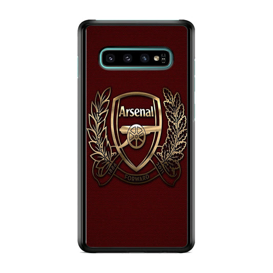 Arsenal Maroon Gold Logo Team Samsung Galaxy S10 Case