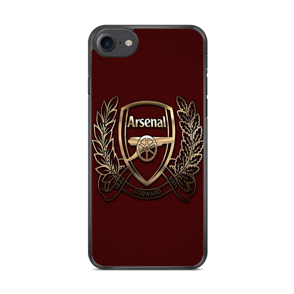 Arsenal Maroon Gold Logo Team iPhone 8 Case