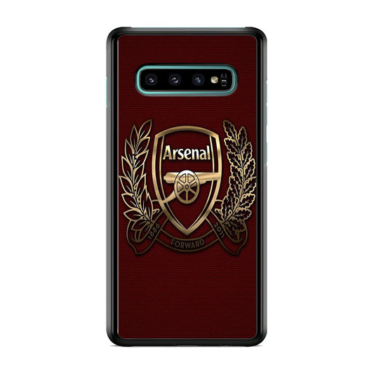Arsenal Maroon Gold Logo Team Samsung Galaxy S10 Plus Case