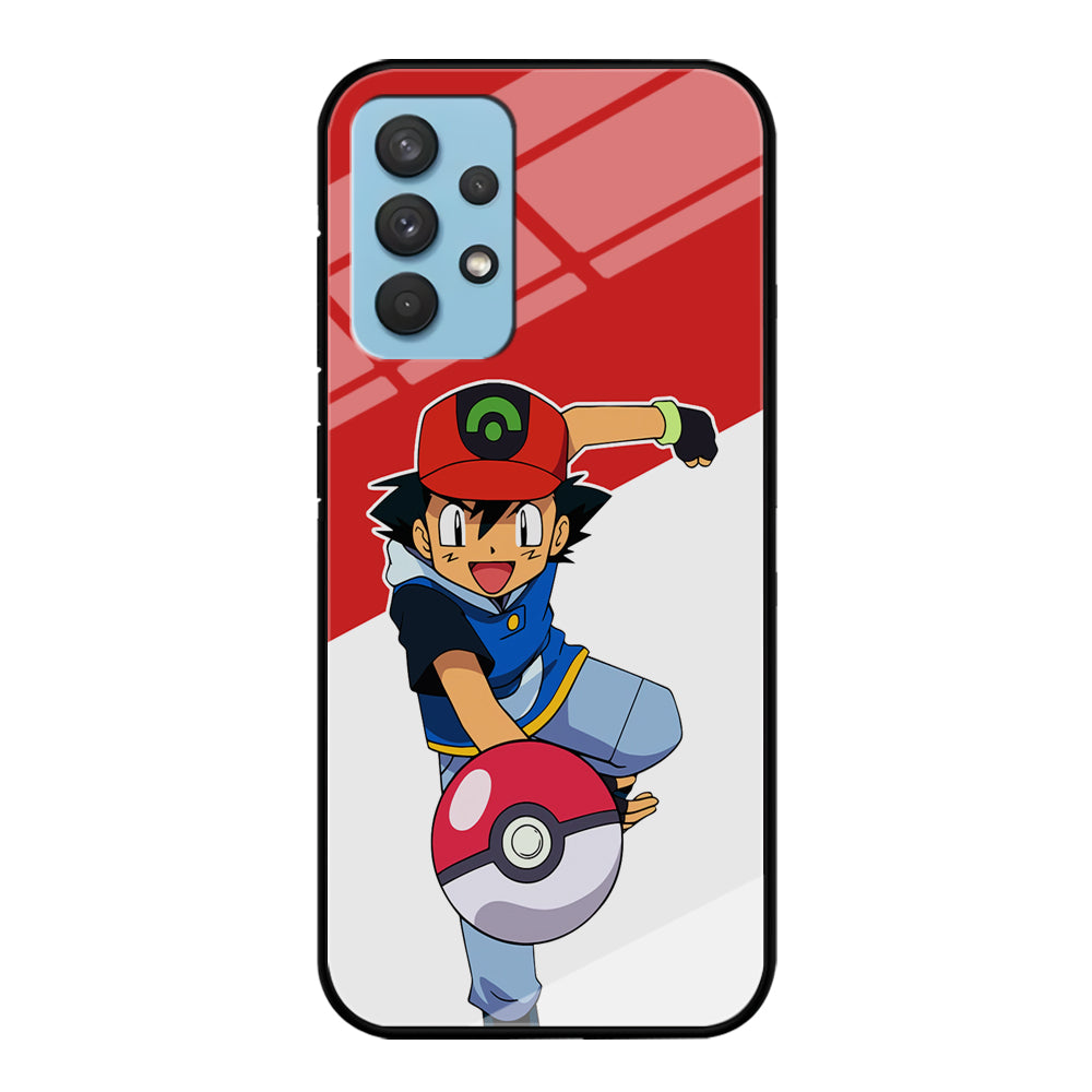 Ash Ketchum Pokeball Samsung Galaxy A32 Case