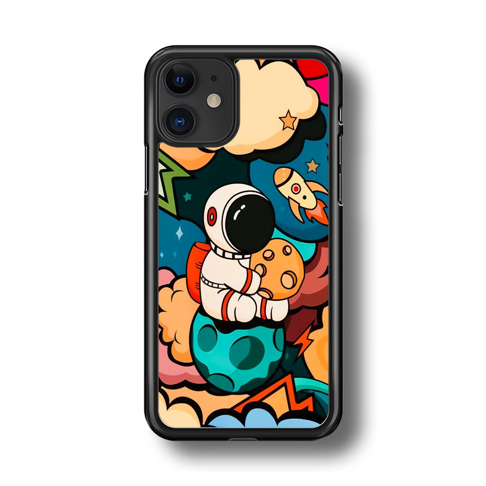 Astronaut Cute Art iPhone 11 Case