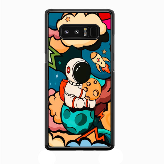 Astronaut Cute Art Samsung Galaxy Note 8 Case