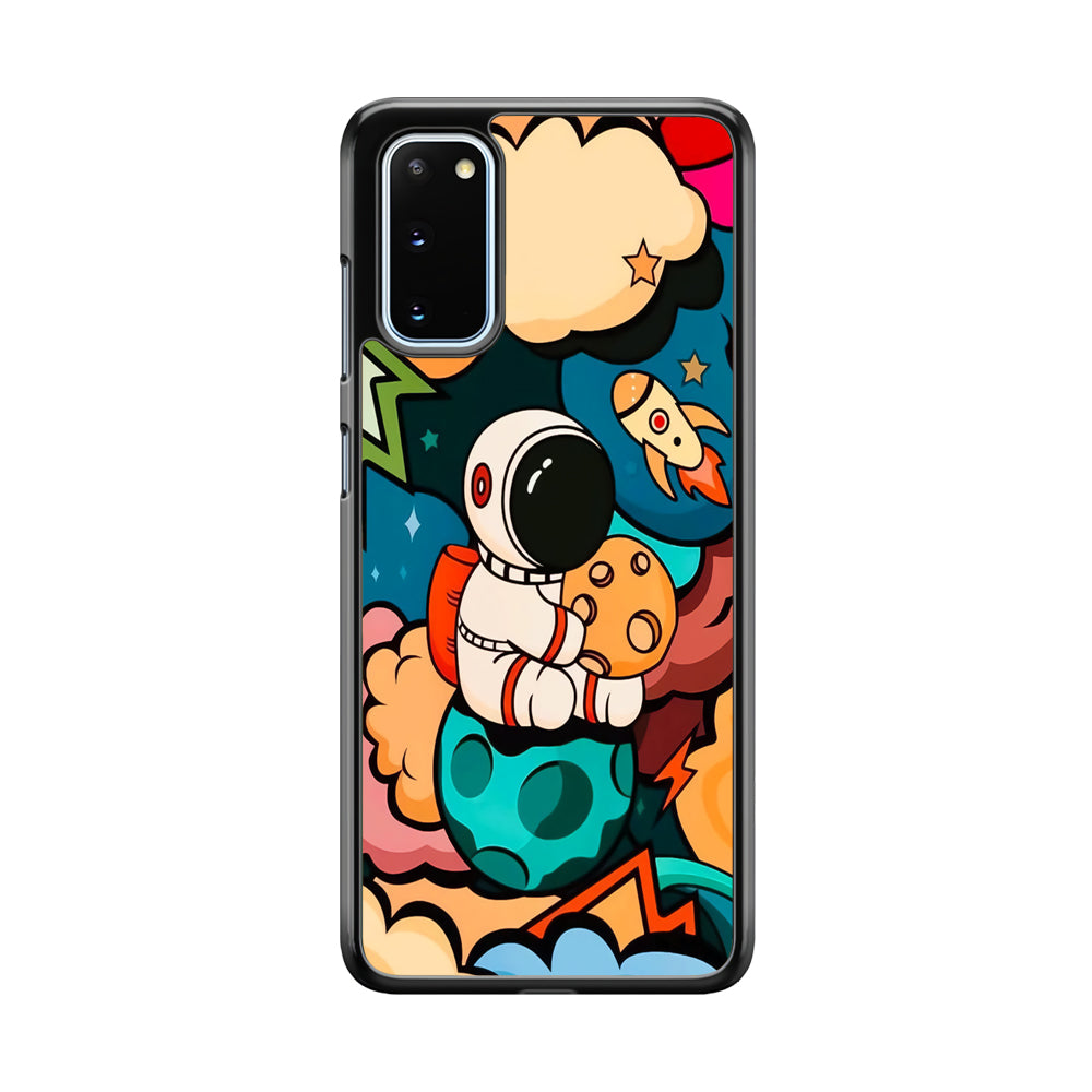 Astronaut Cute Art Samsung Galaxy S20 Case