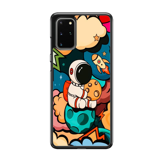 Astronaut Cute Art Samsung Galaxy S20 Plus Case