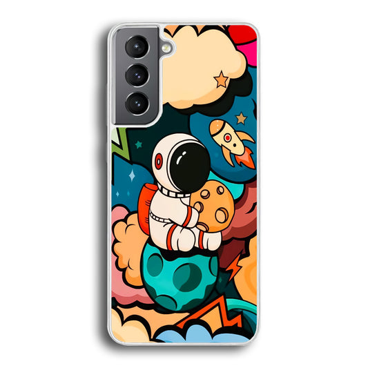 Astronaut Cute Art Samsung Galaxy S21 Case