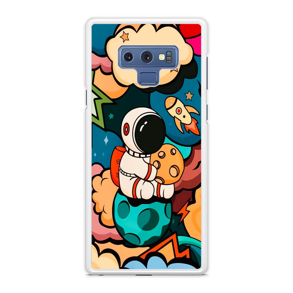 Astronaut Cute Art Samsung Galaxy Note 9 Case