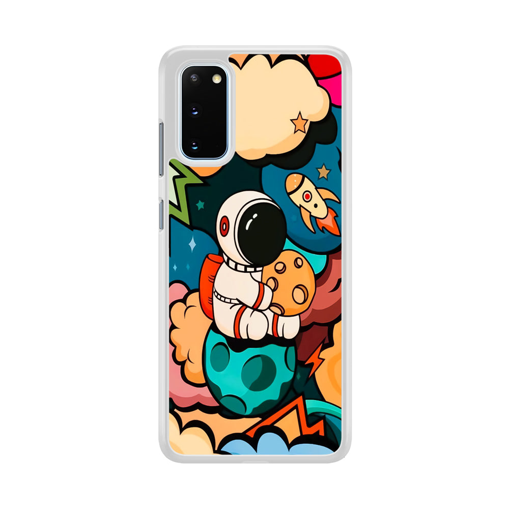 Astronaut Cute Art Samsung Galaxy S20 Case