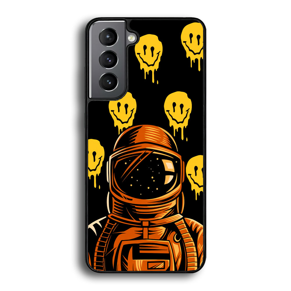 Astronaut Emoji Smile Samsung Galaxy S21 Plus Case