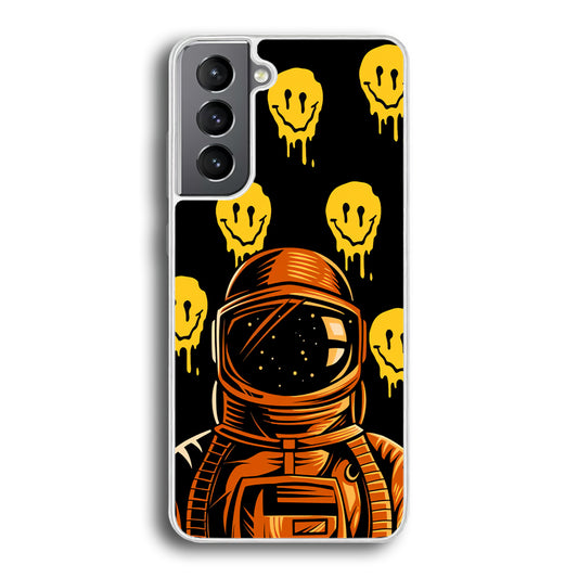 Astronaut Emoji Smile Samsung Galaxy S21 Plus Case