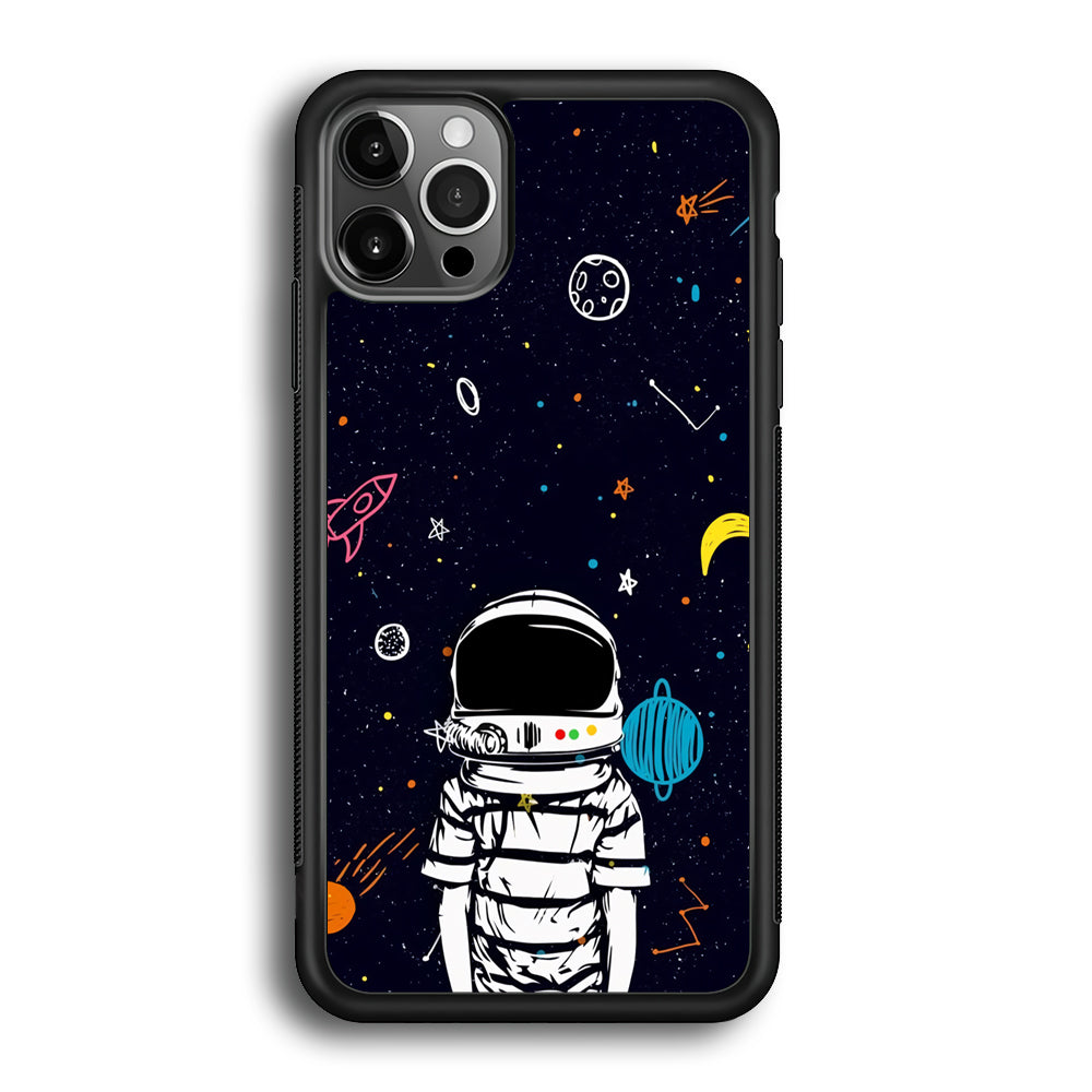 Astronaut Kids Space iPhone 12 Pro Case