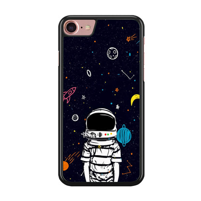 Astronaut Kids Space iPhone 8 Case