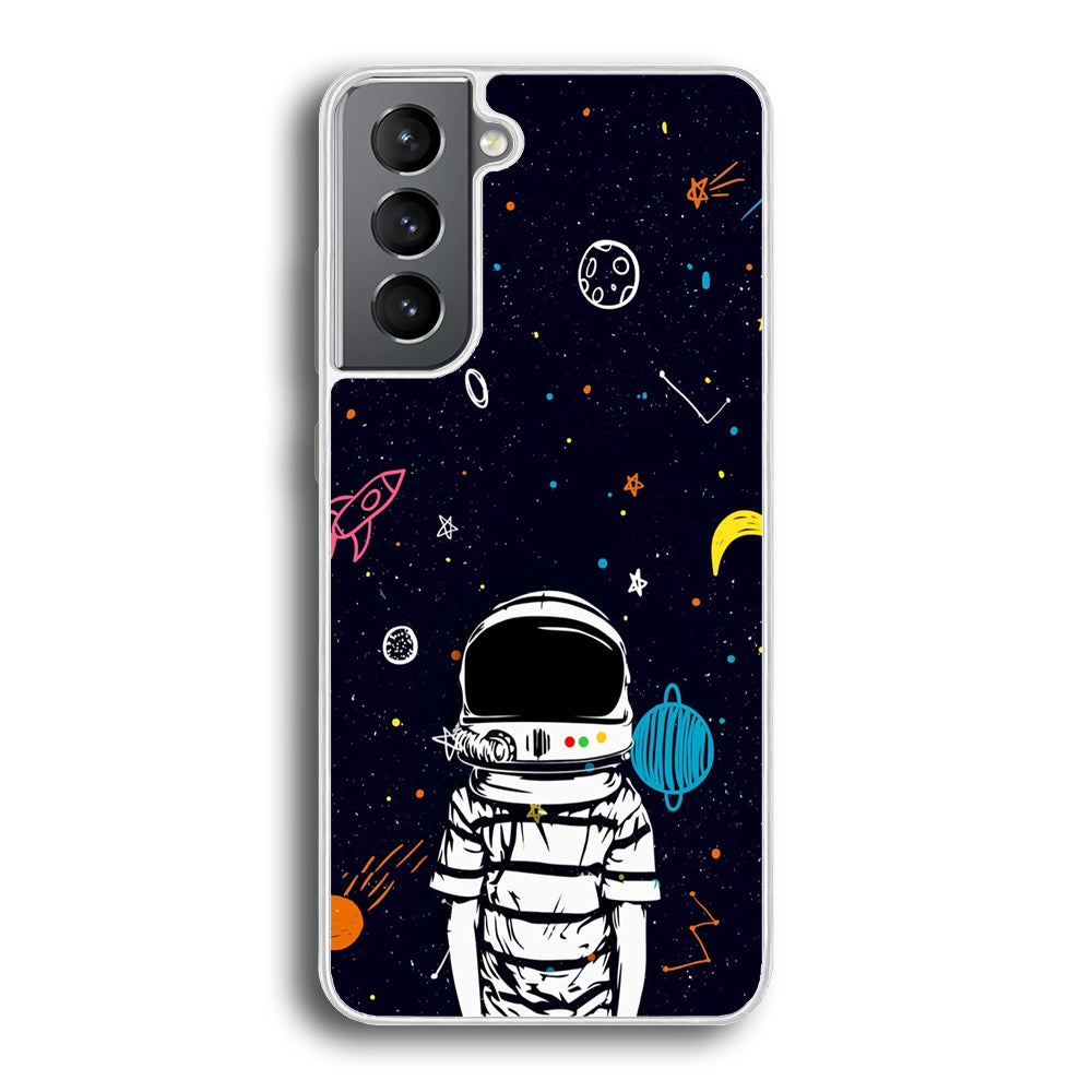 Astronaut Kids Space Samsung Galaxy S21 Plus Case