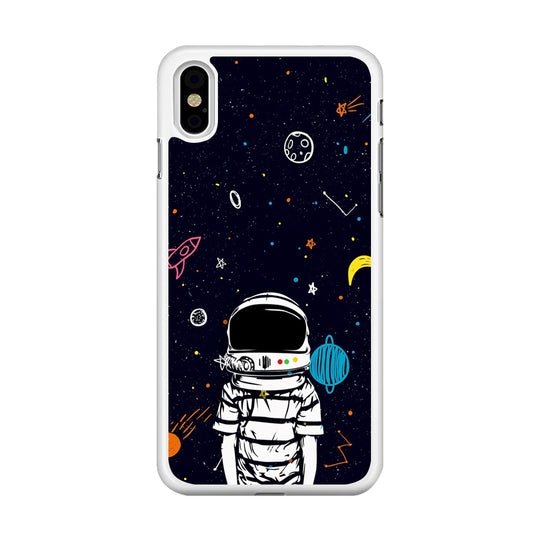 Astronaut Kids Space iPhone X Case