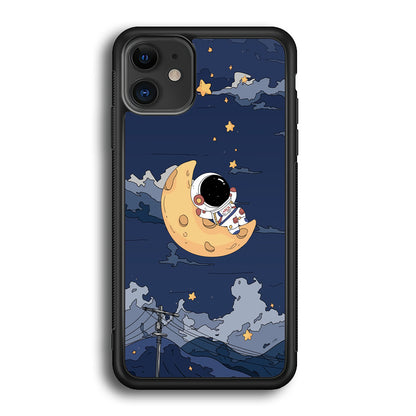 Astronaut Sleep On The Moon iPhone 12 Case