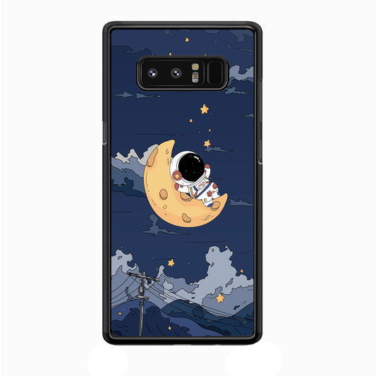 Astronaut Sleep On The Moon Samsung Galaxy Note 8 Case