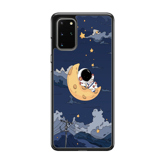 Astronaut Sleep On The Moon Samsung Galaxy S20 Plus Case