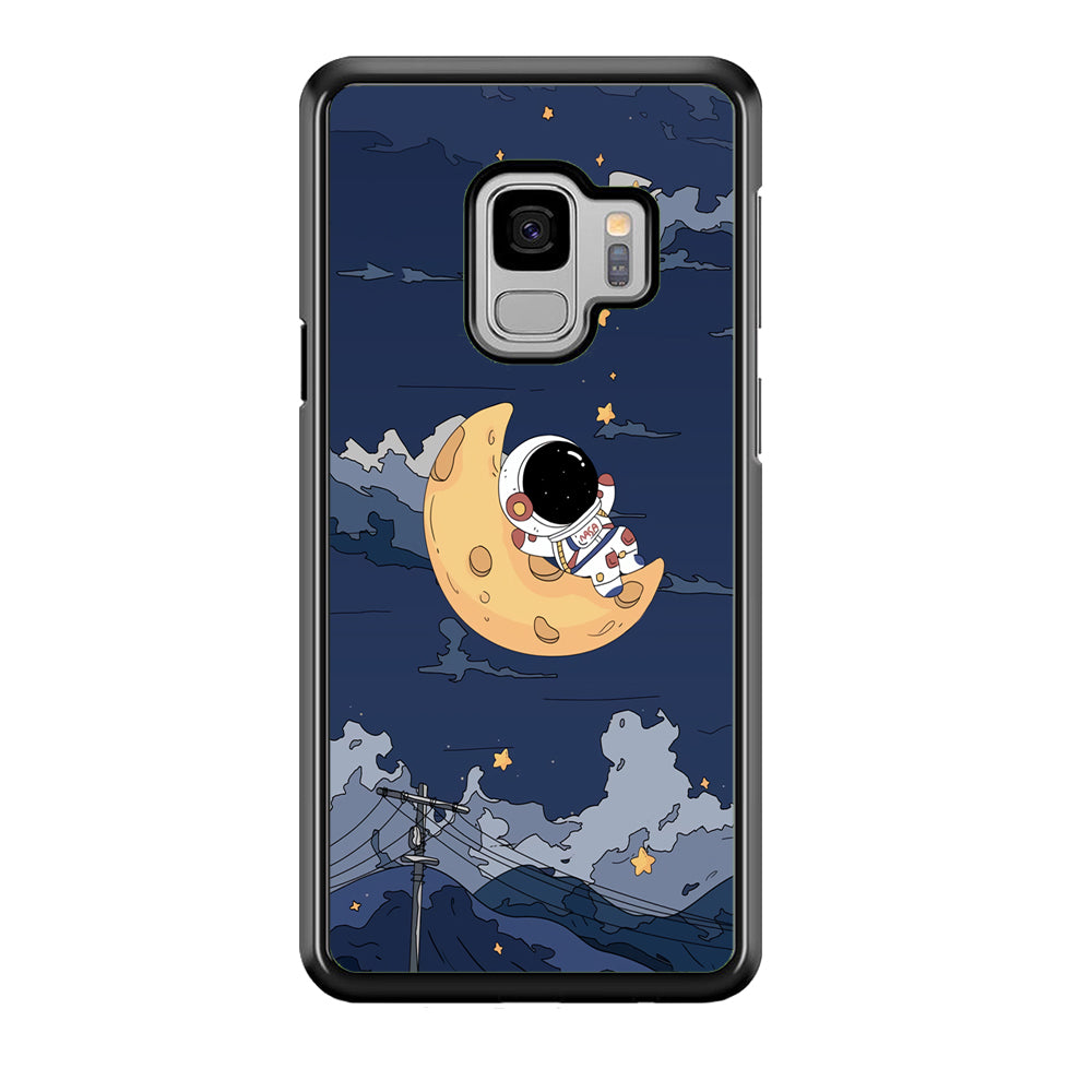 Astronaut Sleep On The Moon Samsung Galaxy S9 Case