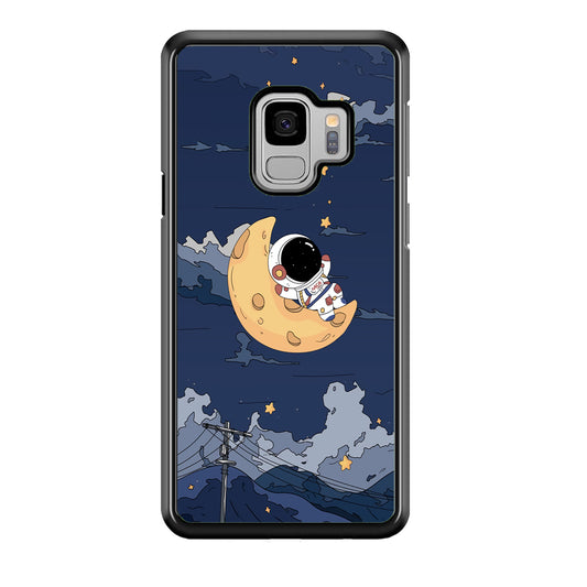Astronaut Sleep On The Moon Samsung Galaxy S9 Case