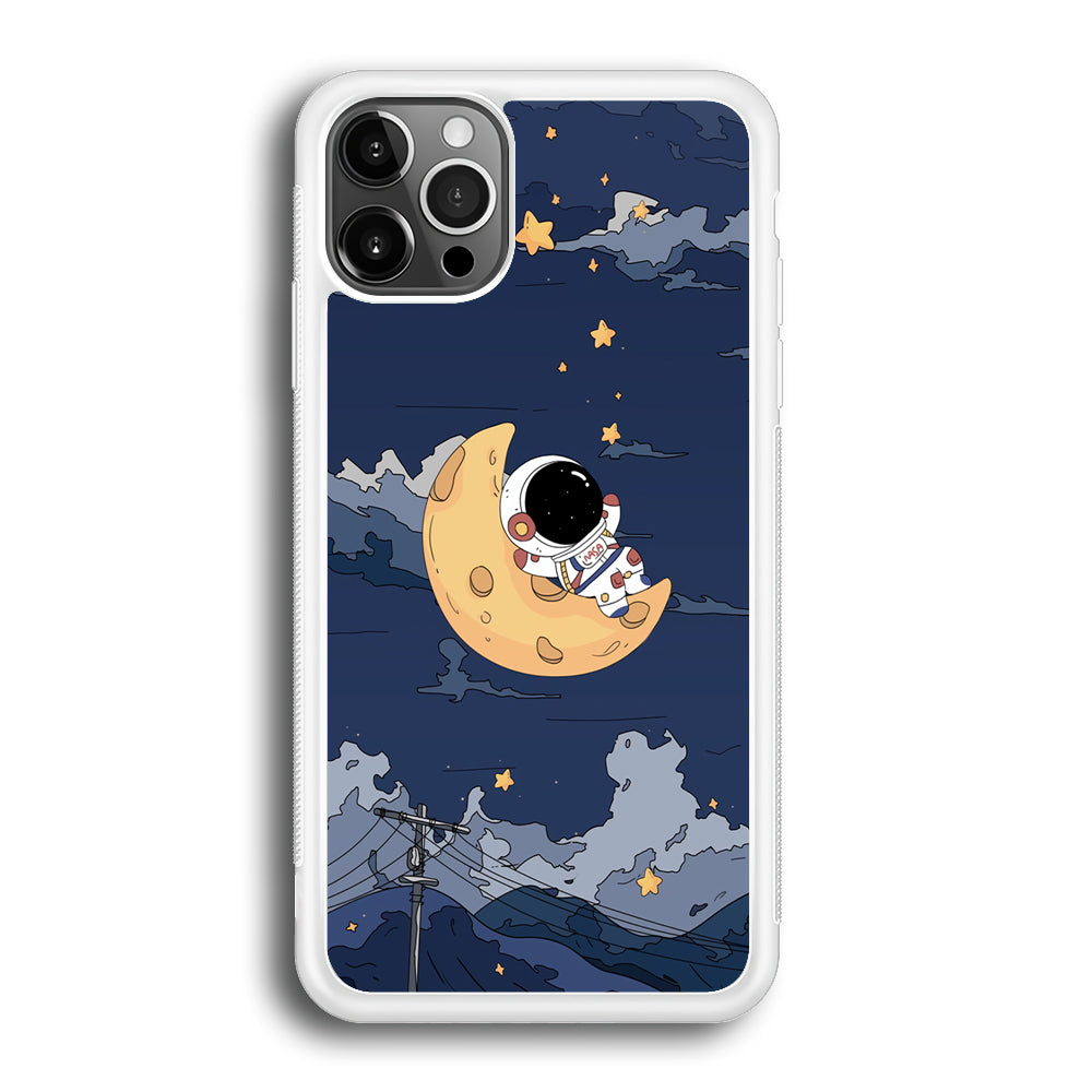 Astronaut Sleep On The Moon iPhone 12 Pro Case