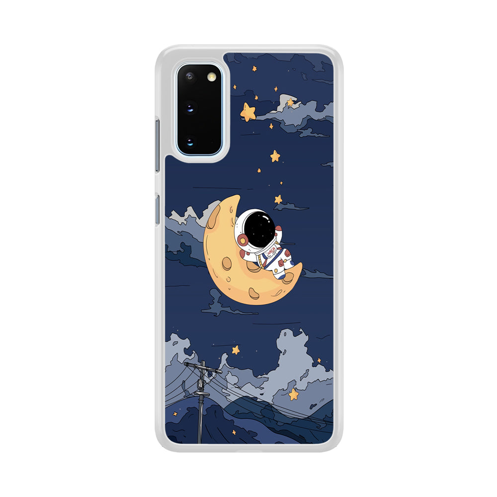 Astronaut Sleep On The Moon Samsung Galaxy S20 Case