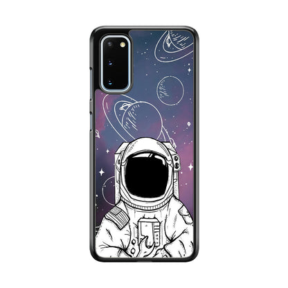 Astronaut White Space Samsung Galaxy S20 Case