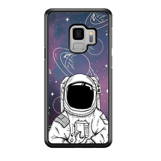 Astronaut White Space Samsung Galaxy S9 Case