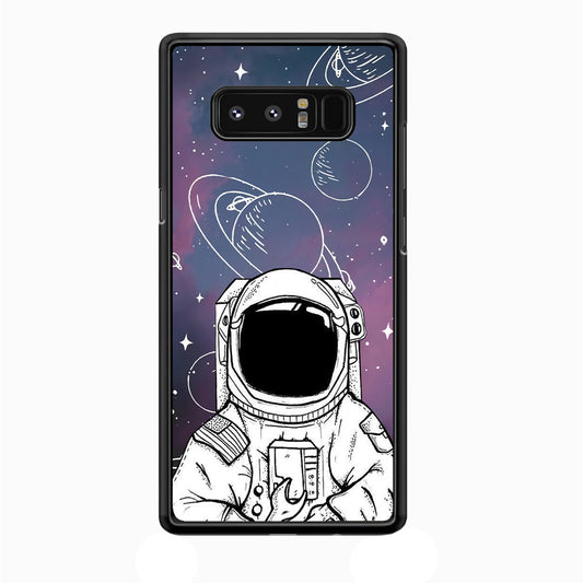 Astronaut White Space Samsung Galaxy Note 8 Case
