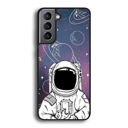 Astronaut White Space Samsung Galaxy S21 Case