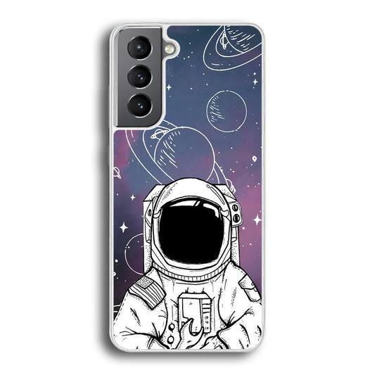 Astronaut White Space Samsung Galaxy S21 Plus Case