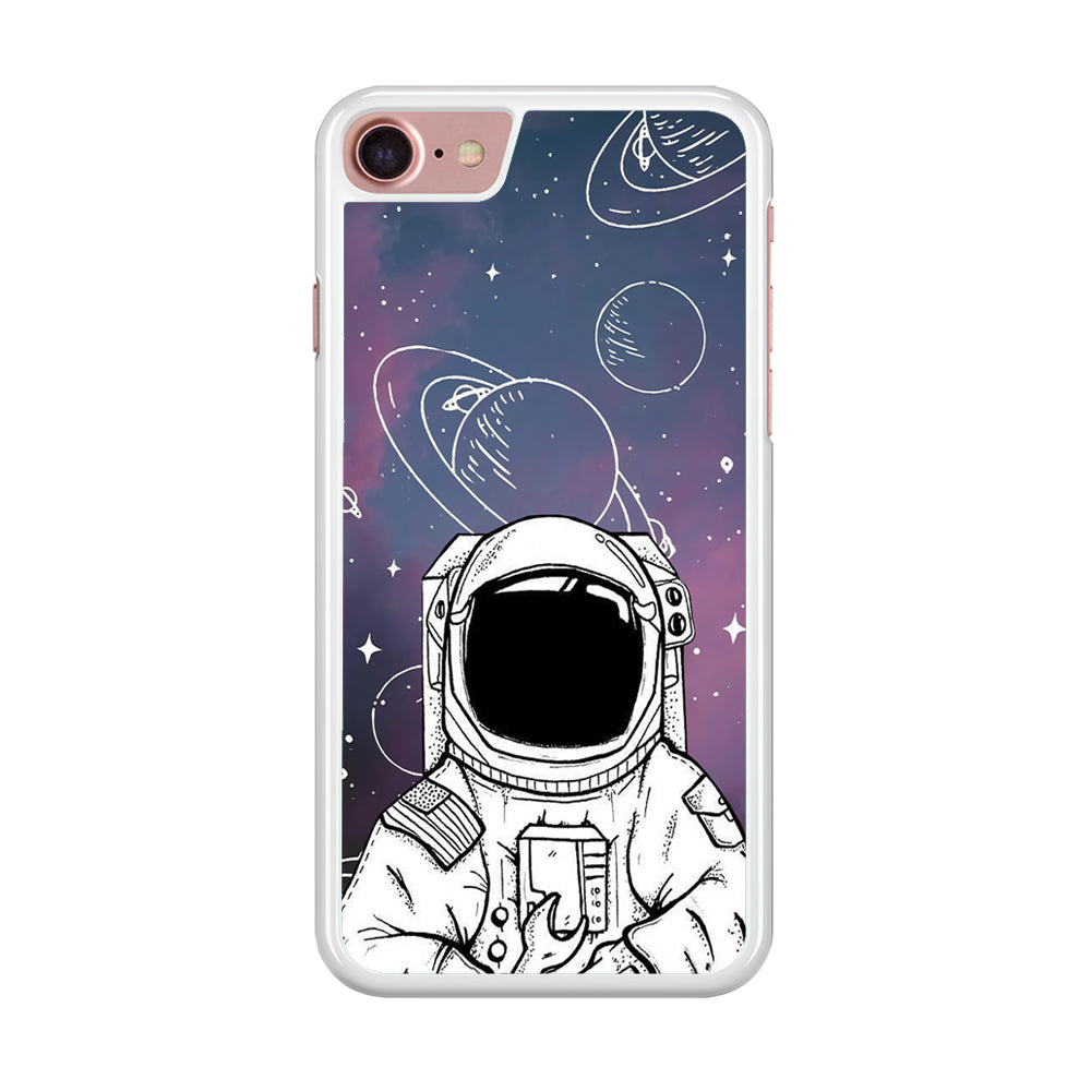 Astronaut White Space iPhone 8 Case