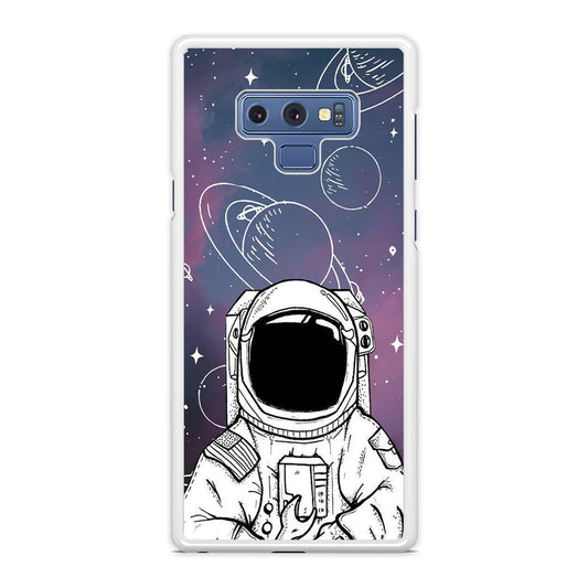 Astronaut White Space Samsung Galaxy Note 9 Case