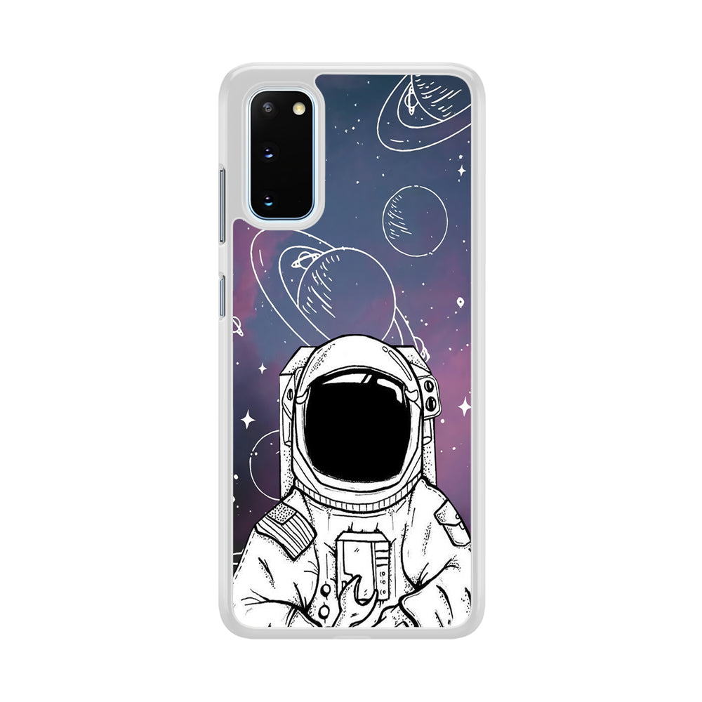 Astronaut White Space Samsung Galaxy S20 Case