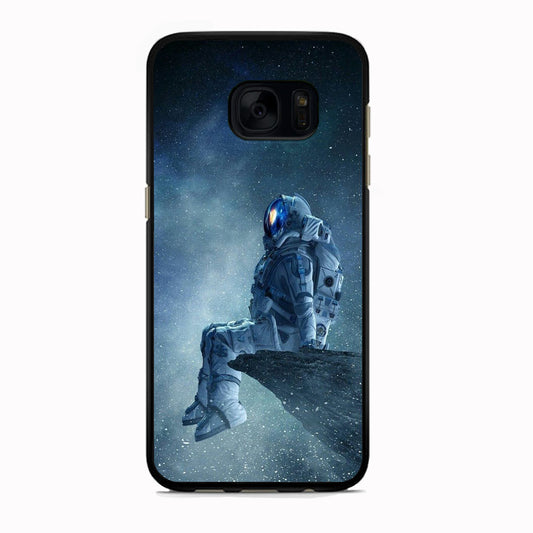 Astronaut Enjoy The Galaxy View Samsung Galaxy S7 Edge Case
